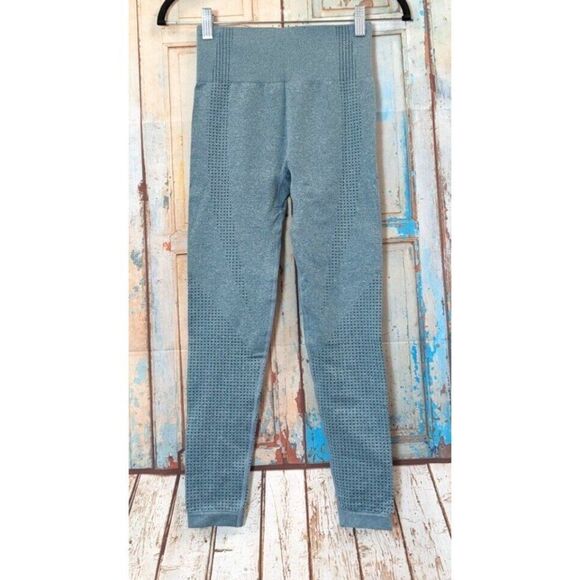 Womens Size Small Green Cross Fit Training Workout Pants Leggings Stretch - Picture 1 of 7